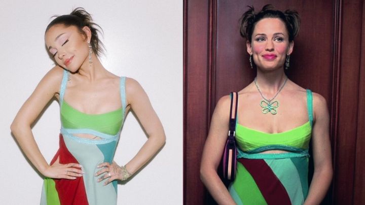 Ariana Grande honra a Jennifer Garner con outfit de 'Si tuviera 30'