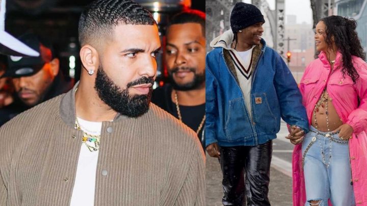 Drake deja de seguir a Rihanna y ASAP Rocky en Instagram tras noticia de su embarazo