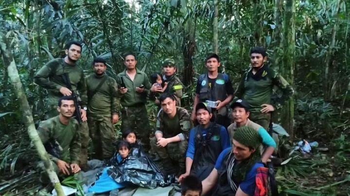 Cuatro niños colombianos sobrevivieron por 40 días en la selva tras accidente aéreo