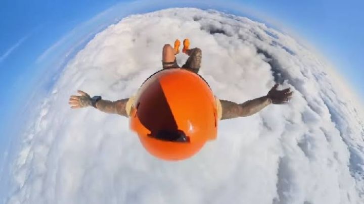 ¿Cómo es una NUBE por dentro? Paracaidista se lanza a una y su VIDEO se hace viral