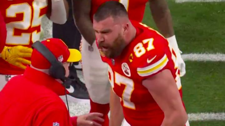 ¡Red flag!: Exhiben comportamiento agresivo de Travis Kelce con su entrenador Andy Reid